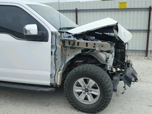 1FTEW1CF1FFA25831 - 2015 FORD F150 SUPER WHITE photo 9