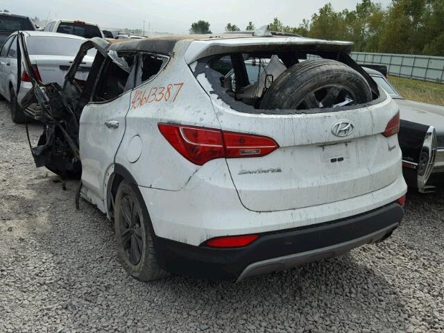 5XYZT3LB4GG348630 - 2016 HYUNDAI SANTA FE S 白色 照片 3