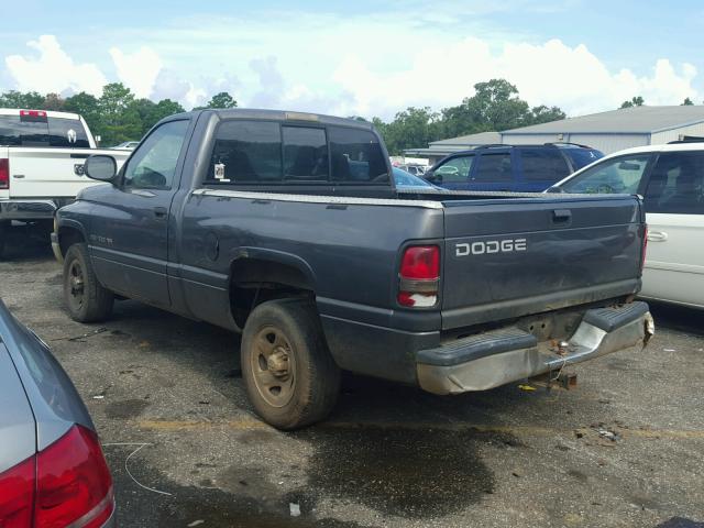 1B7HC16Y11S348912 - 2001 DODGE RAM 1500 GRAY photo 3