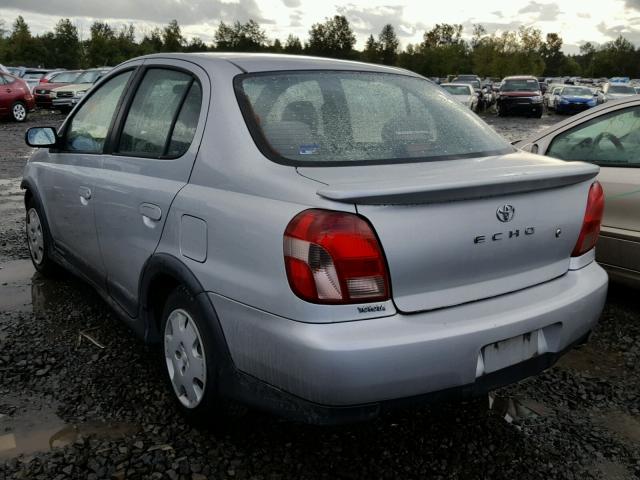 JTDBT123010160166 - 2001 TOYOTA ECHO SILVER photo 3