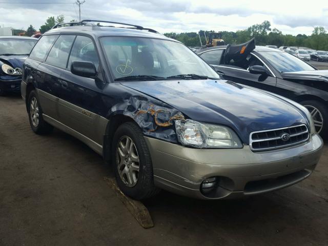 4S3BH665927615549 - 2002 SUBARU LEGACY OUT BLUE photo 1