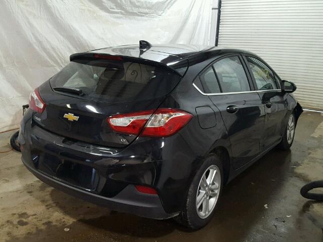 3G1BE6SM9HS562764 - 2017 CHEVROLET CRUZE LT BLACK photo 4