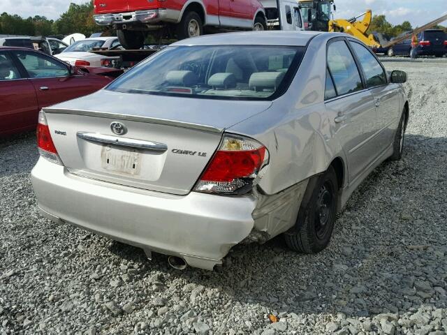 4T1BE32K06U707803 - 2006 TOYOTA CAMRY LE SILVER photo 4