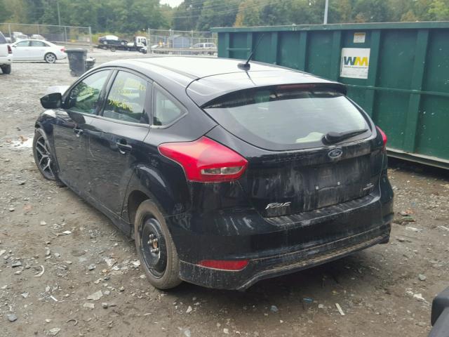 1FADP3K23GL318481 - 2016 FORD FOCUS SE BLACK photo 3