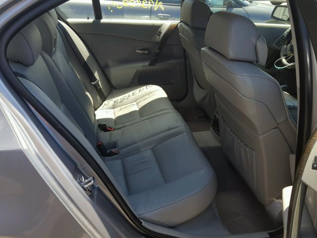 WBANB535X7CN93988 - 2007 BMW 550 I GRAY photo 6