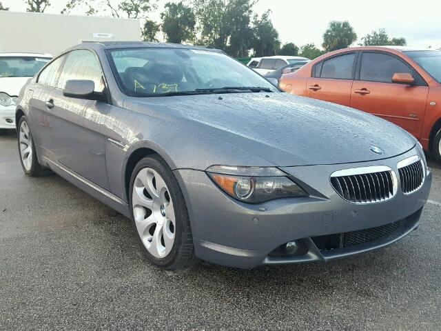 WBAEH13597CR52397 - 2007 BMW 650 GRAY photo 1