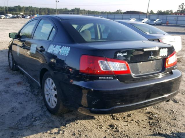 4A32B2FF4CE020394 - 2012 MITSUBISHI GALANT FE BLACK photo 3