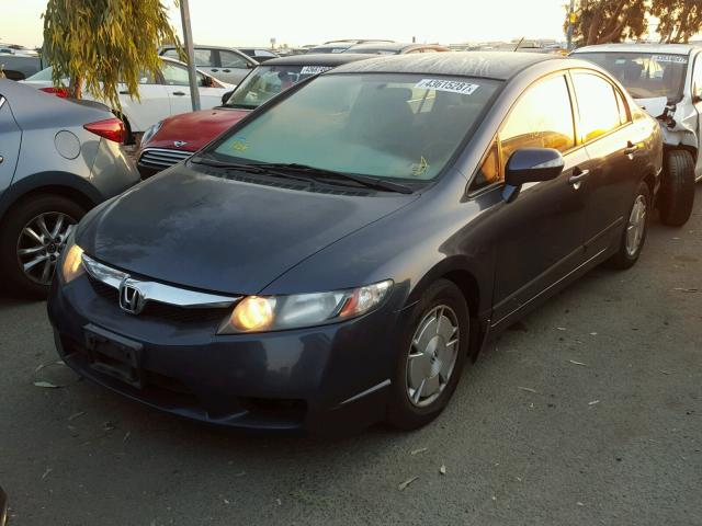 JHMFA36219S002227 - 2009 HONDA CIVIC HYBR GRAY photo 2