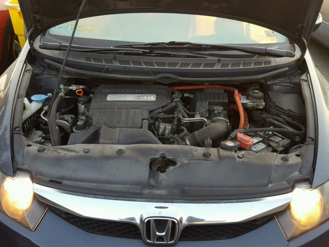 JHMFA36219S002227 - 2009 HONDA CIVIC HYBR GRAY photo 7