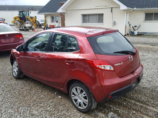 JM1DE1KY8E0188236 - 2014 MAZDA MAZDA2 SPO RED photo 3