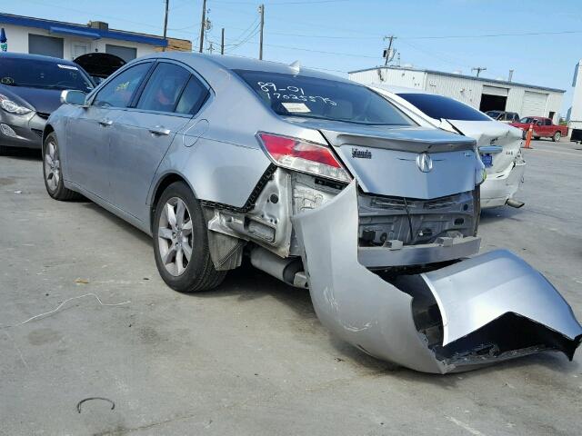 19UUA8F56DA016091 - 2013 ACURA TL TECH SILVER photo 3