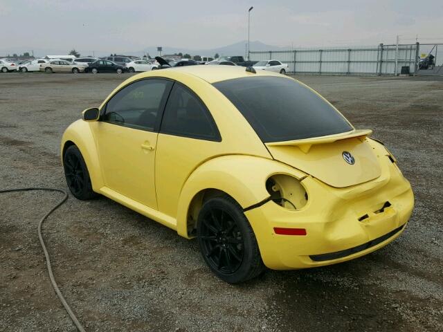 3VWRW31C08M504859 - 2008 VOLKSWAGEN NEW BEETLE 黄色 照片 3