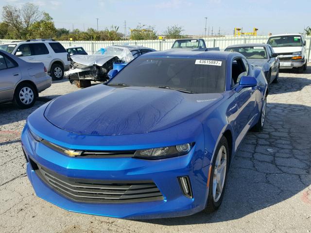 1G1FB1RS5G0150803 - 2016 CHEVROLET CAMARO LT BLUE photo 2