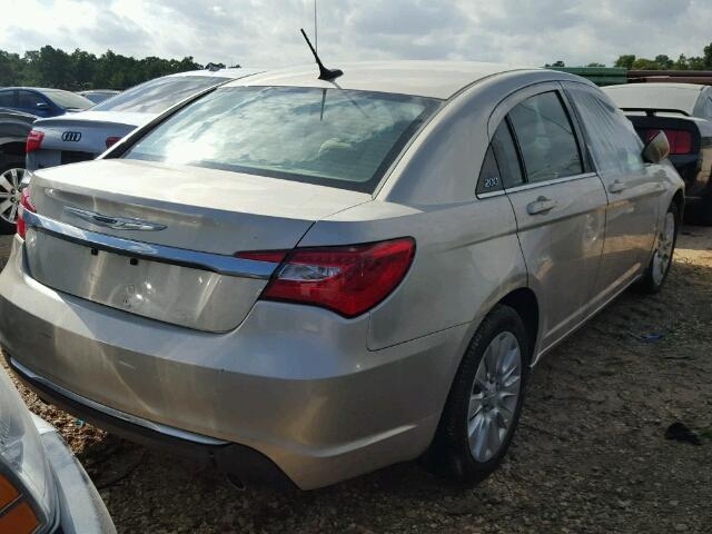 1C3CCBAG2DN728377 - 2013 CHRYSLER 200 LX TAN photo 4