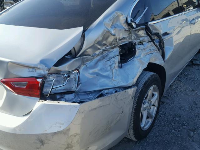 1G1ZB5ST2GF240513 - 2016 CHEVROLET MALIBU LS SILVER photo 9