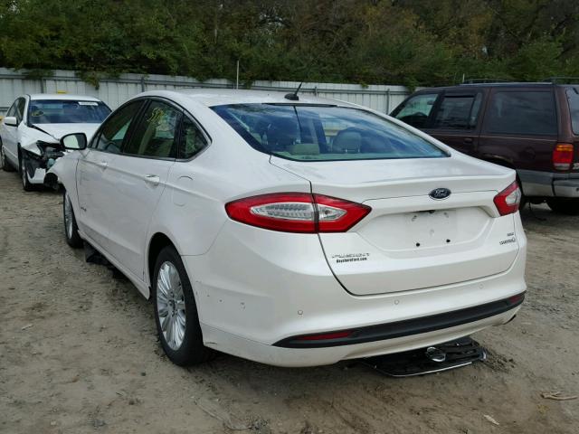 3FA6P0LU5DR197599 - 2013 FORD FUSION SE WHITE photo 3