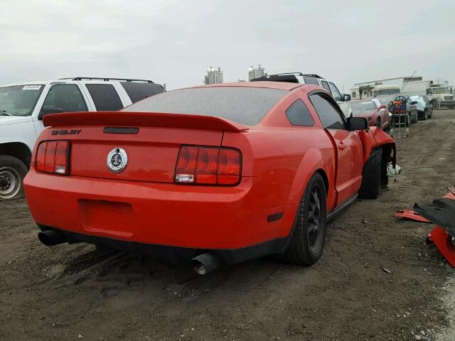 1ZVHT88S275251806 - 2007 FORD MUSTANG SH RED photo 4