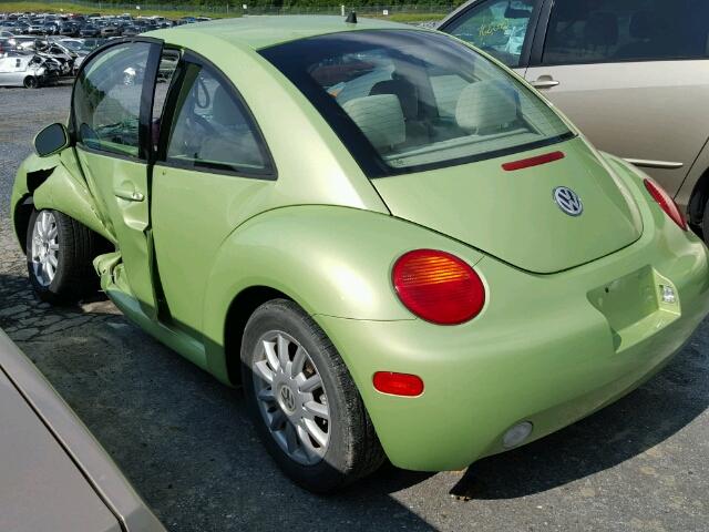 3VWCK31C95M415868 - 2005 VOLKSWAGEN NEW BEETLE Yaşıl foto 3
