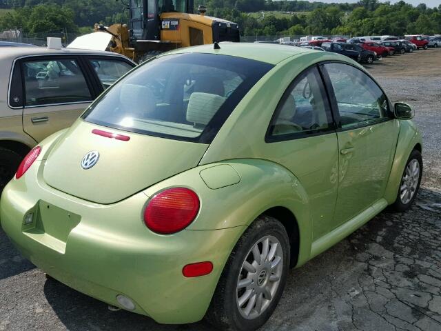 3VWCK31C95M415868 - 2005 VOLKSWAGEN NEW BEETLE Yaşıl foto 4