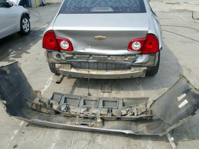 1G1ZG57N48F258282 - 2008 CHEVROLET MALIBU LS Сұр фото 9