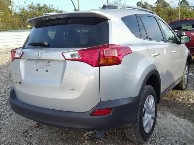 JTMZFREVXFJ054293 - 2015 TOYOTA RAV4 LE SILVER photo 4