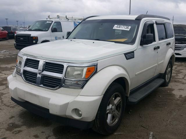 1D8GU58K37W663416 - 2007 DODGE NITRO SLT WHITE photo 2