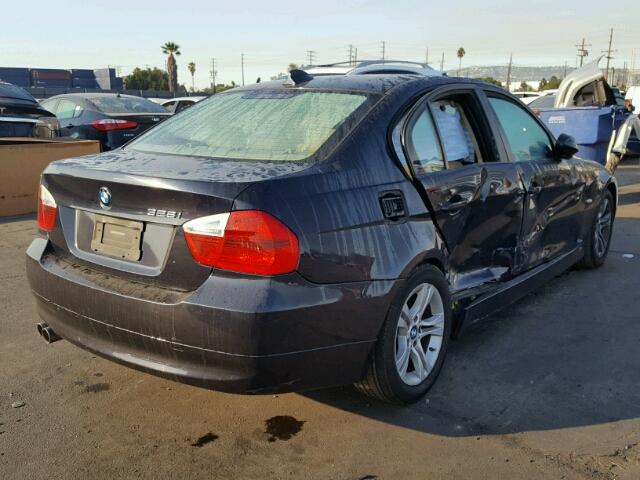 WBAVC53508FZ83480 - 2008 BMW 328 I SULE BLUE photo 4