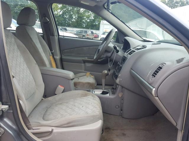 1G1ZT52895F262269 - 2005 CHEVROLET MALIBU LS ნაცრისფერი ფოტო 5