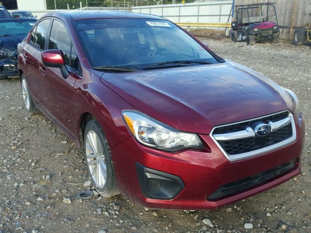 JF1GJAE60CH004740 - 2012 SUBARU IMPREZA RED photo 1