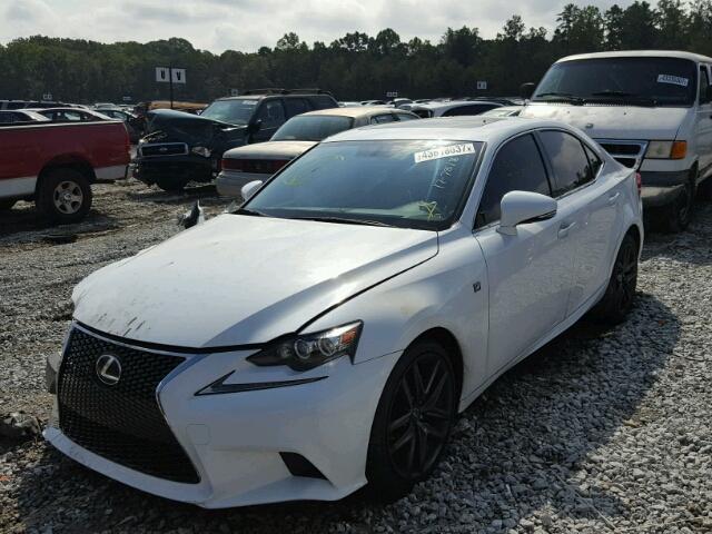 JTHBF1D25F5047768 - 2015 LEXUS IS 250 WHITE photo 2