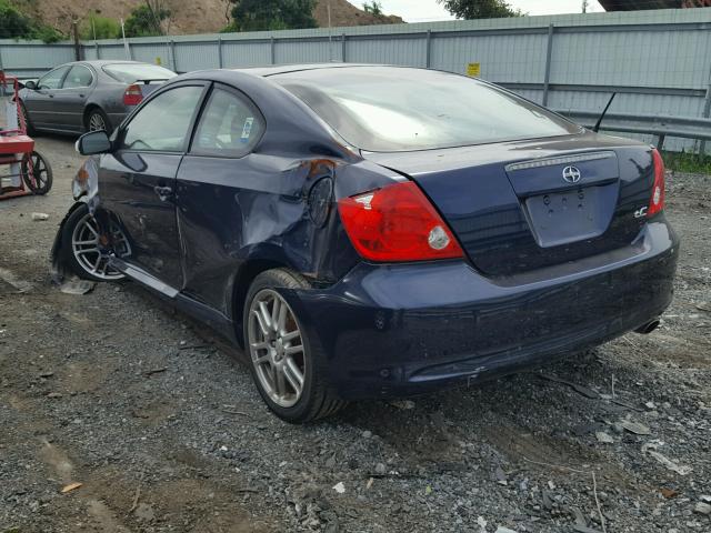 JTKDE177760065571 - 2006 TOYOTA SCION TC 蓝色 照片 3