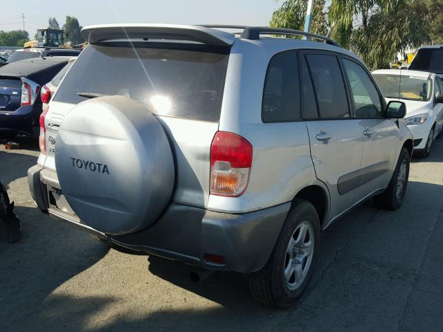 JTEGH20V110038221 - 2001 TOYOTA RAV4 SILVER photo 4