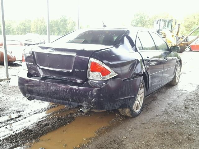 3FAHP08107R205202 - 2007 FORD FUSION SEL PURPLE photo 4