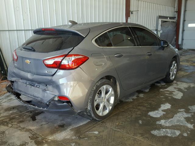 3G1BF6SM7HS533390 - 2017 CHEVROLET CRUZE PREM GRAY photo 4