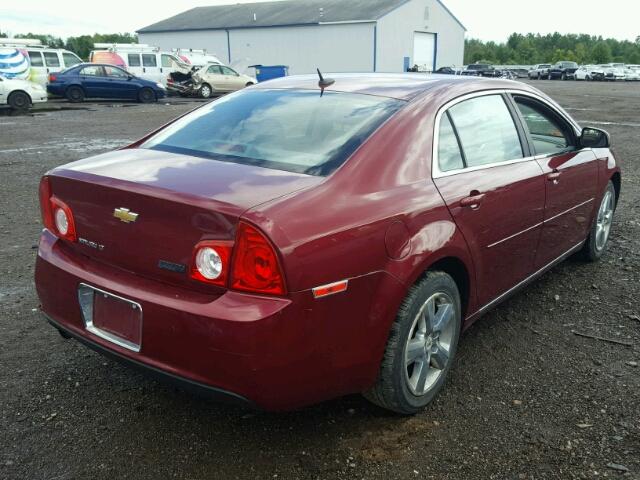 1G1ZC5E11BF323091 - 2011 CHEVROLET MALIBU 1LT BURGUNDY photo 4
