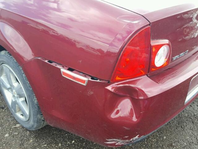 1G1ZC5E11BF323091 - 2011 CHEVROLET MALIBU 1LT BURGUNDY photo 9