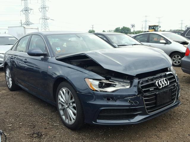 WAUHGAFC6EN137778 - 2014 AUDI A6 PRESTIG BLUE photo 1