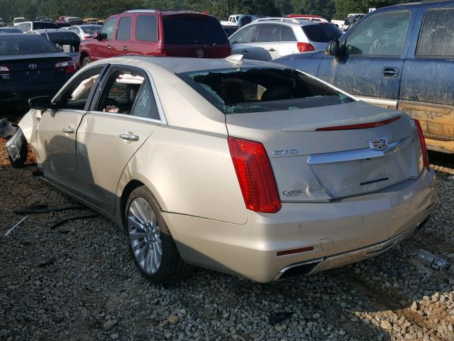 1G6AS5SX8G0100124 - 2016 CADILLAC CTS PERFOR TAN photo 3