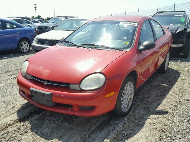 1B3ES46C41D265590 - 2001 DODGE NEON SE RED photo 2