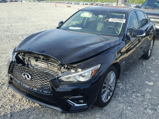 JN1EV7AP7JM359340 - 2018 INFINITI Q50 LUXE BLACK photo 2