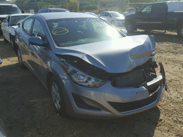 5NPDH4AE1FH644887 - 2015 HYUNDAI ELANTRA GRAY photo 1