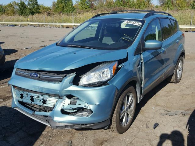 1FMCU9GX7DUB63005 - 2013 FORD ESCAPE SE GREEN photo 2