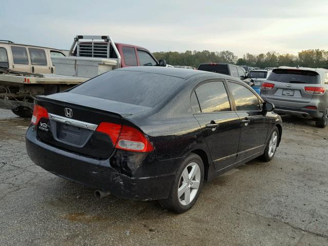 19XFA16629E024930 - 2009 HONDA CIVIC BLACK photo 4