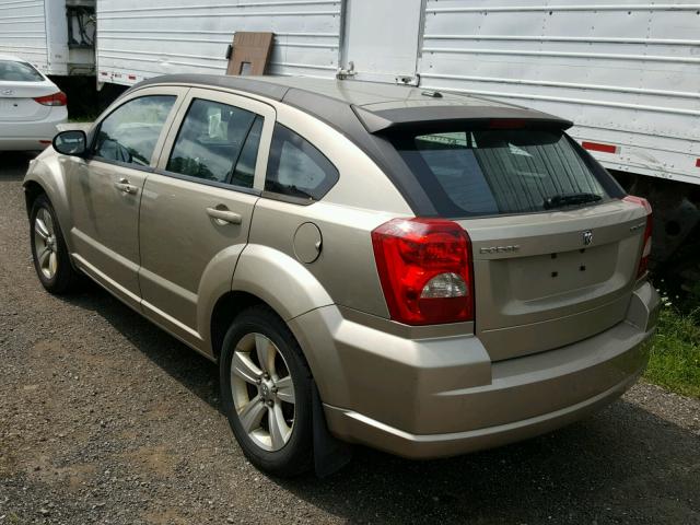 1B3CB3HA0AD635740 - 2010 DODGE CALIBER MA GOLD photo 3