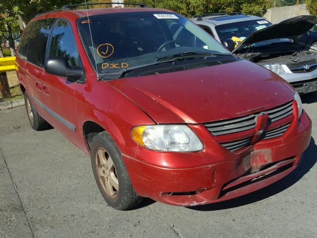 1D4GP24R35B410059 - 2005 DODGE GRAND CARA RED photo 1