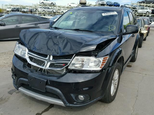 3C4PDDBG4FT526289 - 2015 DODGE JOURNEY SX BLACK photo 2