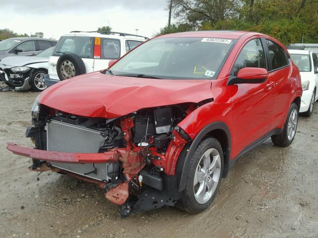 3CZRU6H59HM720737 - 2017 HONDA HR-V RED photo 2