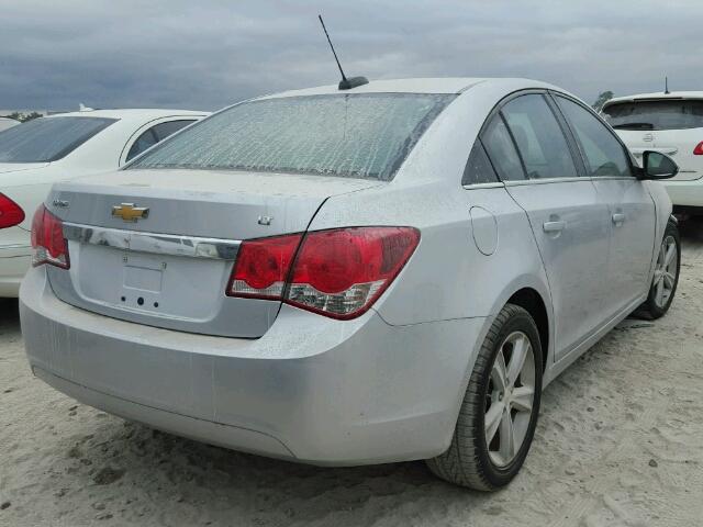 1G1PE5SB3F7282414 - 2015 CHEVROLET CRUZE LT SILVER photo 4