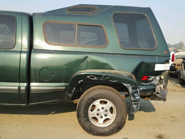 2GCEK19T511317359 - 2001 CHEVROLET SILVERADO GREEN photo 9