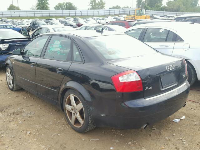 WAULC68E25A027643 - 2005 AUDI A4 BLACK photo 3